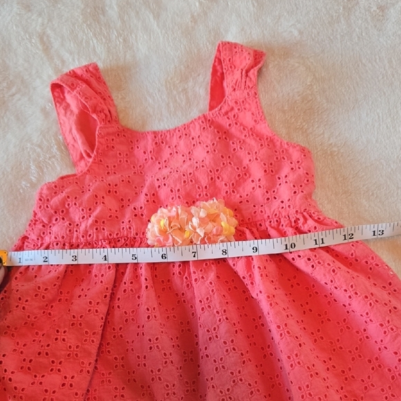 Toys R Us Koala Kids Peachy Mesh Sundress W/ Floral Embellishments Like New! 2T - Picture 10 of 10